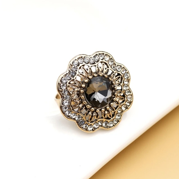 Turkish Vintage Style Flower Ring for Women,Ottoman,ByzantianWeddingGift - Picture 4 of 6